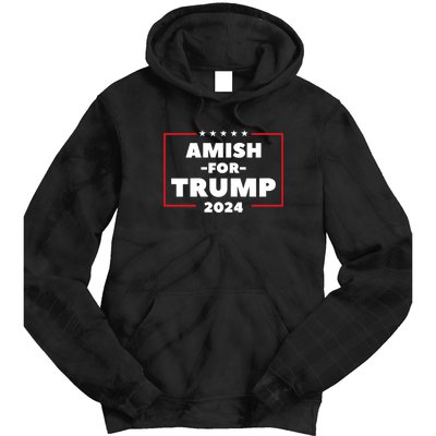 Amish For Trump 2024 Tie Dye Hoodie