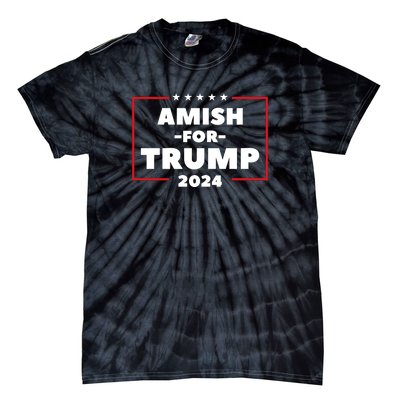 Amish For Trump 2024 Tie-Dye T-Shirt