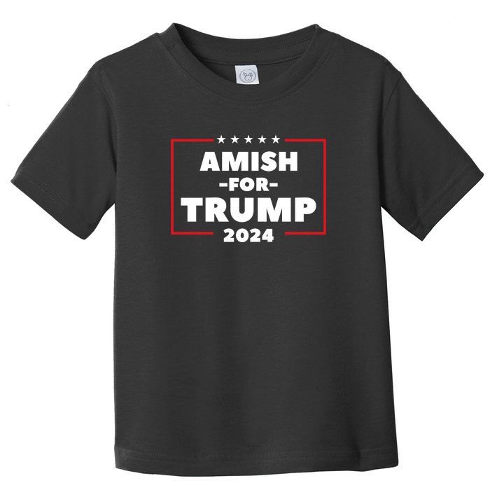 Amish For Trump 2024 Toddler T-Shirt