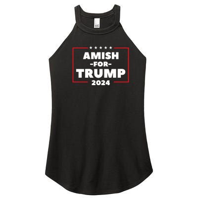 Amish For Trump 2024 Women's Perfect Tri Rocker Tank