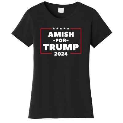 Amish For Trump 2024 Women's T-Shirt