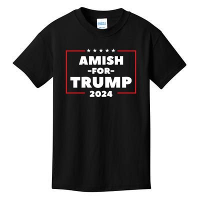 Amish For Trump 2024 Kids T-Shirt