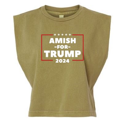 Amish For Trump 2024 Garment-Dyed Women's Muscle Tee