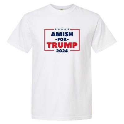 Amish For Trump 2024 Garment-Dyed Heavyweight T-Shirt