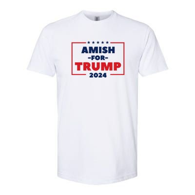 Amish For Trump 2024 Softstyle CVC T-Shirt