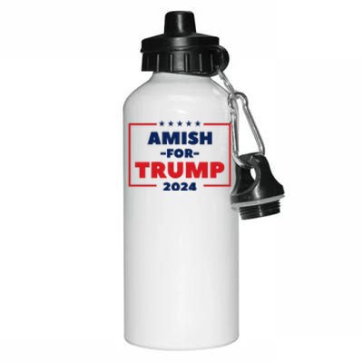 Amish For Trump 2024 Aluminum Water Bottle