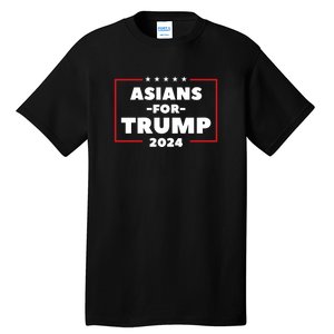 Asians For Trump 2024 Tall T-Shirt