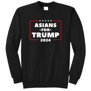 Asians For Trump 2024 Tall Sweatshirt