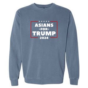 Asians For Trump 2024 Garment-Dyed Sweatshirt