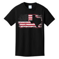 American Flag Texas 4th of July Vintage Gift  Retro Kids T-Shirt