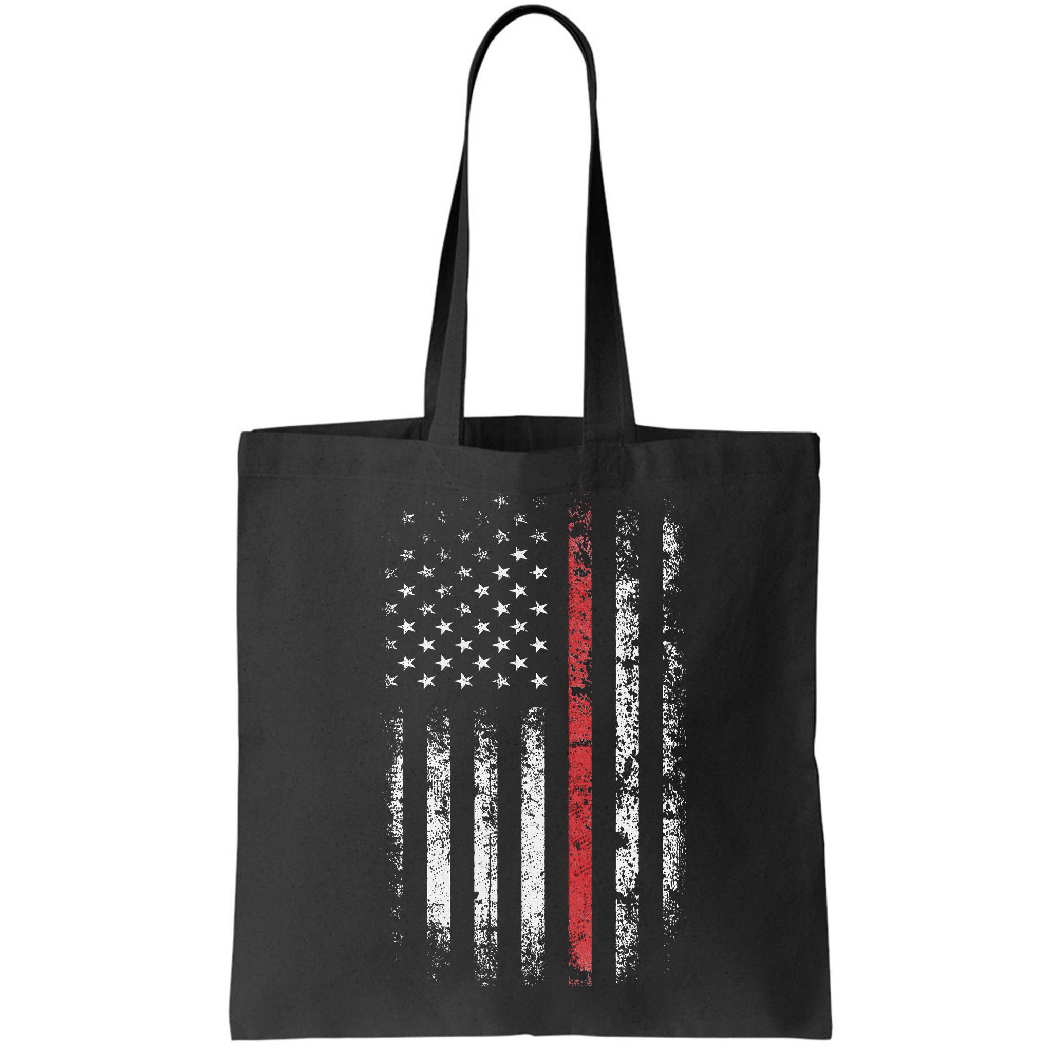 American Flag Thin Red Line Firefighter Support Patriotic Bag