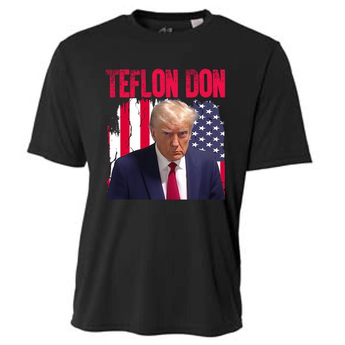 American Flag Trump Teflon Don 2024 Cooling Performance Crew T-Shirt