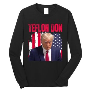 American Flag Trump Teflon Don 2024 Long Sleeve Shirt