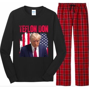 American Flag Trump Teflon Don 2024 Long Sleeve Pajama Set