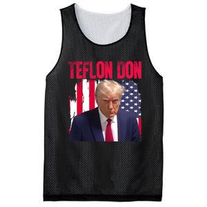 American Flag Trump Teflon Don 2024 Mesh Reversible Basketball Jersey Tank