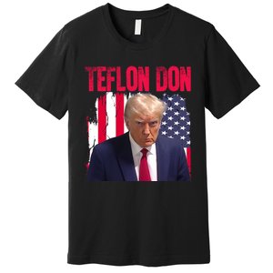 American Flag Trump Teflon Don 2024 Premium T-Shirt