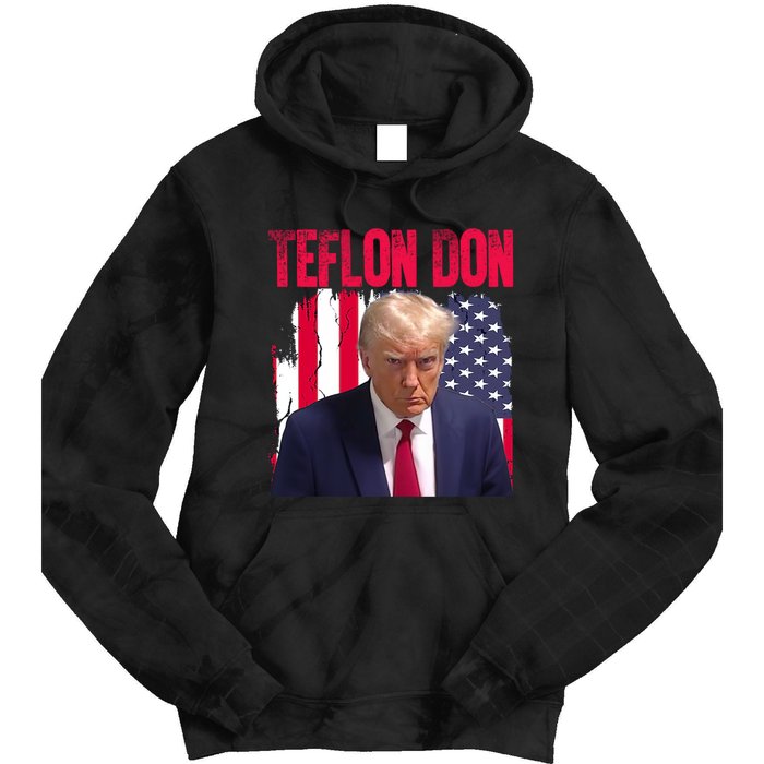 American Flag Trump Teflon Don 2024 Tie Dye Hoodie