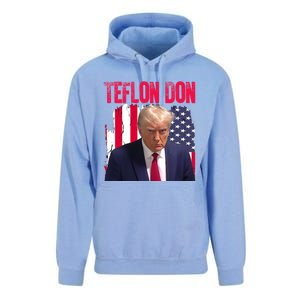 American Flag Trump Teflon Don 2024 Unisex Surf Hoodie