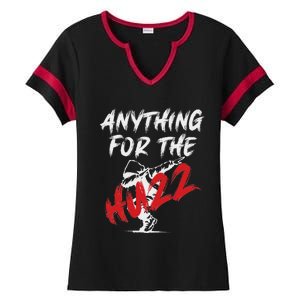 Anything For The Huzz Ladies Halftime Notch Neck Tee