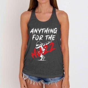 Anything For The Huzz Women's Knotted Racerback Tank