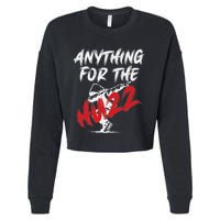 Anything For The Huzz Cropped Pullover Crew