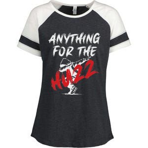 Anything For The Huzz Enza Ladies Jersey Colorblock Tee