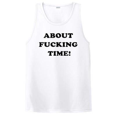 About Fucking Time Joke PosiCharge Competitor Tank