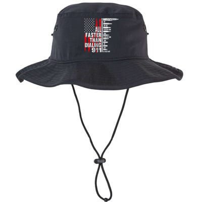 All Faster Than Dialing 911 American Flag Bucket Hat
