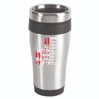 All Faster Than Dialing 911 American Flag 16oz Travel Tumbler