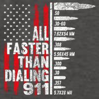 All Faster Than Dialing 911 American Flag Vector Backpack