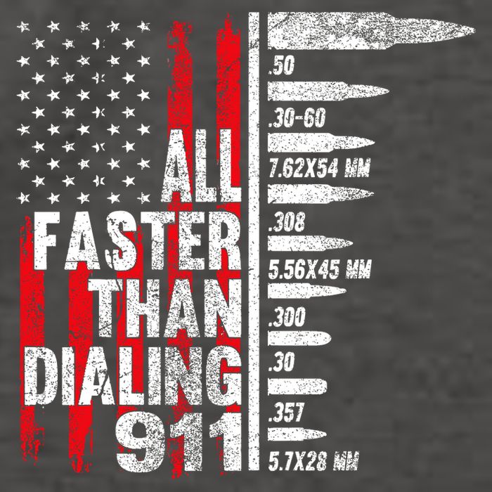 All Faster Than Dialing 911 American Flag Vector Backpack