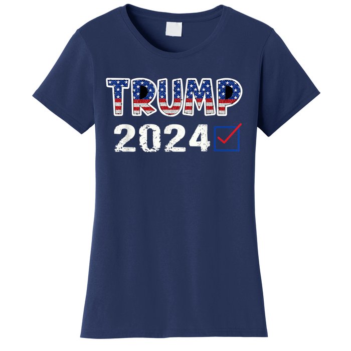 American Flag Trump 2024 Shirt Women's T-Shirt