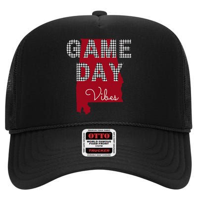 Alabama Football Tailgate Game Day Vibes Fall High Crown Mesh Back Trucker Hat