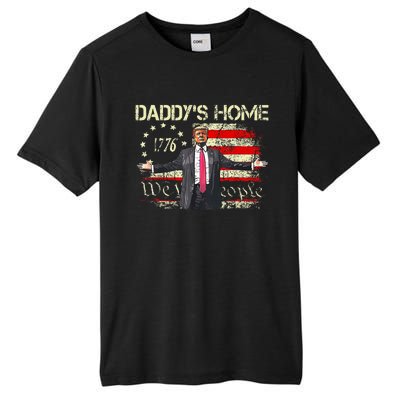 American Flag Trump 2024 DaddyS Home We The People Tall Fusion ChromaSoft Performance T-Shirt