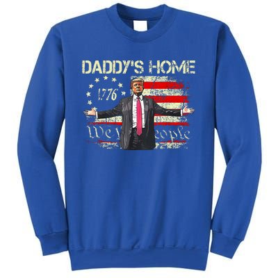 American Flag Trump 2024 DaddyS Home We The People Sweatshirt