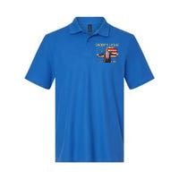 American Flag Trump 2024 DaddyS Home We The People Softstyle Adult Sport Polo