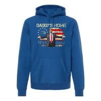 American Flag Trump 2024 DaddyS Home We The People Premium Hoodie