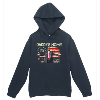 American Flag Trump 2024 DaddyS Home We The People Urban Pullover Hoodie