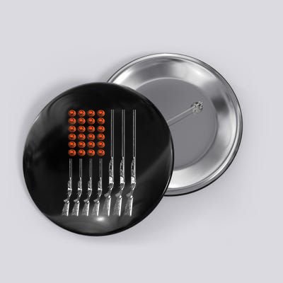 American Flag Trap Shooting Funny Skeet Sport Button