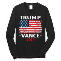 America Flag Trump Vance 2024 Vp Vice President Long Sleeve Shirt