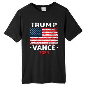 America Flag Trump Vance 2024 Vp Vice President Tall Fusion ChromaSoft Performance T-Shirt