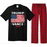 America Flag Trump Vance 2024 Vp Vice President Pajama Set