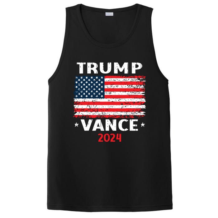 America Flag Trump Vance 2024 Vp Vice President PosiCharge Competitor Tank