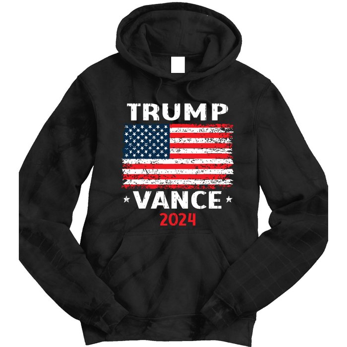 America Flag Trump Vance 2024 Vp Vice President Tie Dye Hoodie