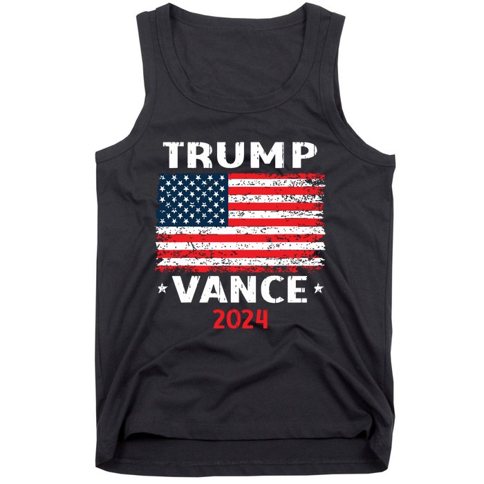 America Flag Trump Vance 2024 Vp Vice President Tank Top