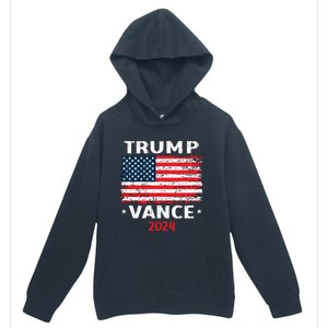 America Flag Trump Vance 2024 Vp Vice President Urban Pullover Hoodie