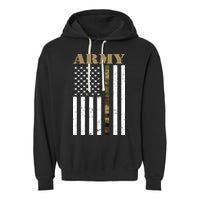 Army Flag Thin Camo Line Garment-Dyed Fleece Hoodie