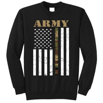 Army Flag Thin Camo Line Sweatshirt