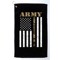 Army Flag Thin Camo Line Golf Towel