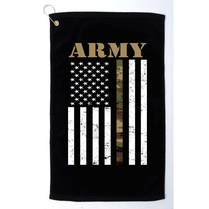 Army Flag Thin Camo Line Golf Towel